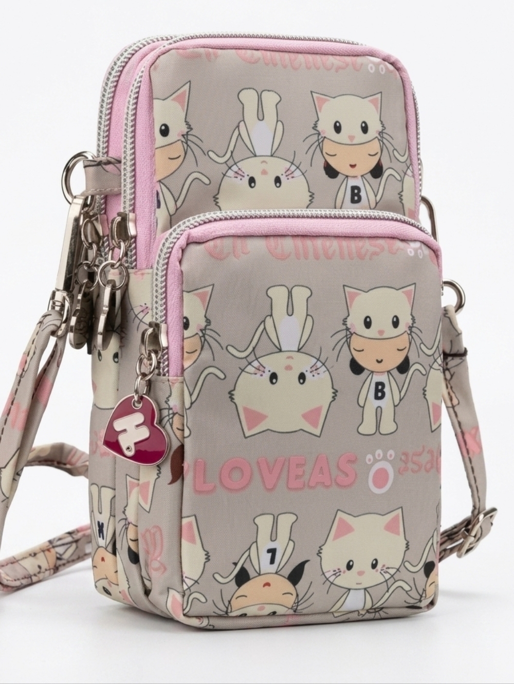 Crossbody Bag Phone Sleeve Concert Venue Festival Adjustable Strap Arm Wrist NWT